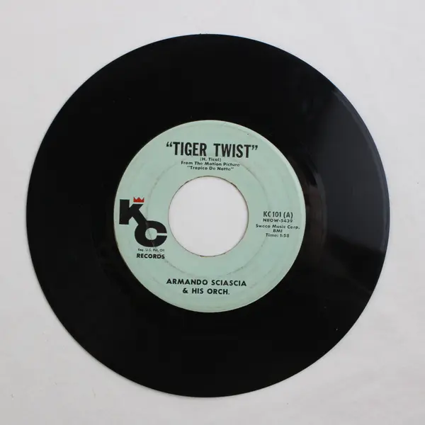 Armando Sciascia Tiger Twist/Bi A Bi Chuca 45 7" Record Vinyl Records