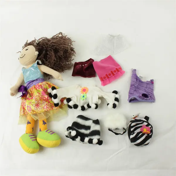Vintage Cloth Doll with Clothing & Accessories 