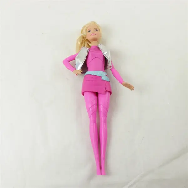 Lot of 2 Mattel Barbie Dolls Pink & Purple 11in Used Missing Shoes