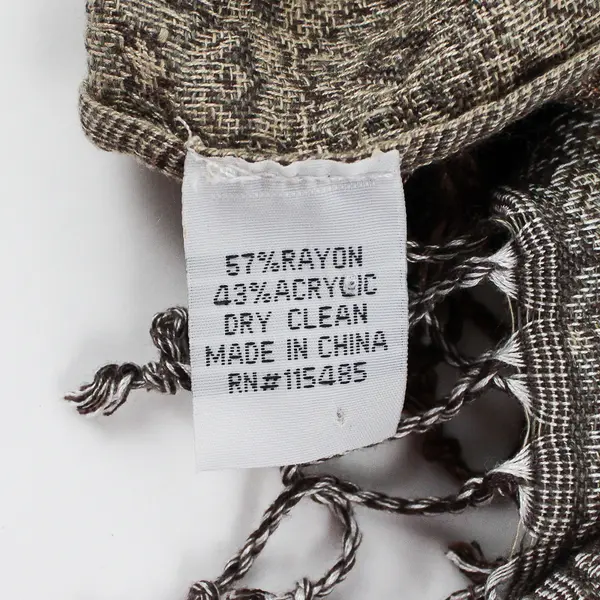 Isa & Stef Brown and Gray Fringed Boho Autumn Scarf Shawl 23" x 80"