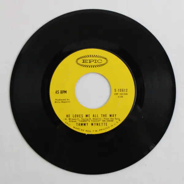 Tammy Wynette He Loves Me All The Way / Our Last Night Together Vinyl 45 RPM 