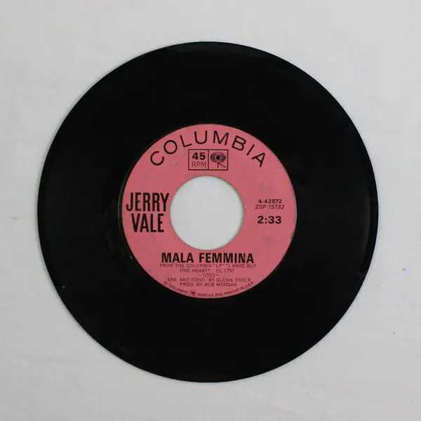 Jerry Vale Mala Femmina / Maria Elena Record 45 RPM