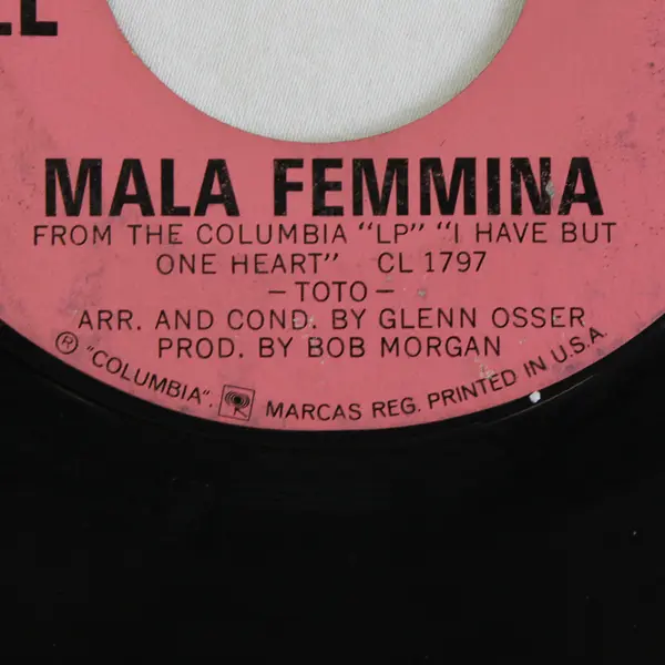 Jerry Vale Mala Femmina / Maria Elena Record 45 RPM