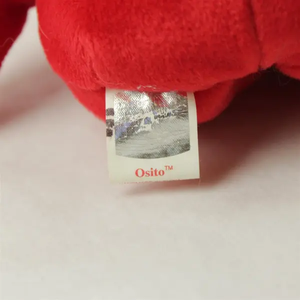TY Beanie Baby Red Osito Mexican Flag 14in Plush Bear 1999 No Tag