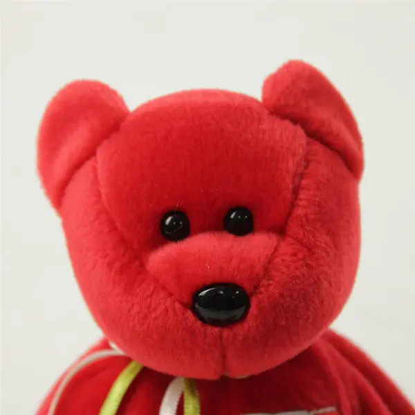 TY Beanie Baby Red Osito Mexican Flag 14in Plush Bear 1999 No Tag