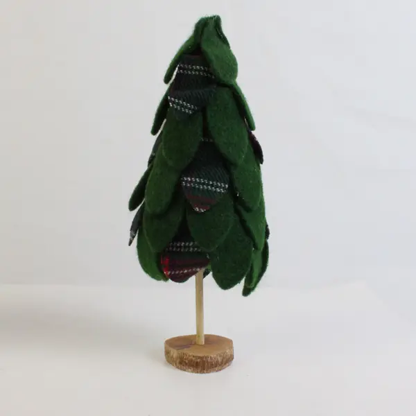 Lot of 2 Felted Christmas Holiday Reindeer Tree Decor Cute Figurines