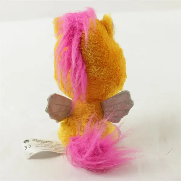 Hatchimals Orange Pegasus Plush Stuffed Animal Blue Sparkle Eyes 6.5in