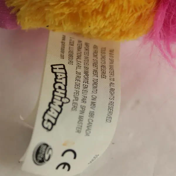 Hatchimals Orange Pegasus Plush Stuffed Animal Blue Sparkle Eyes 6.5in