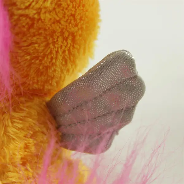 Hatchimals Orange Pegasus Plush Stuffed Animal Blue Sparkle Eyes 6.5in