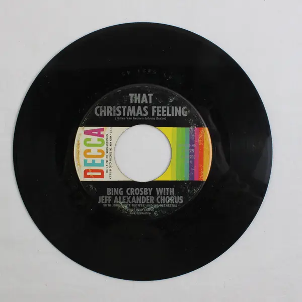 Christmas 45 Bing Crosby That Christmas Feeling / Silver Bells On Decca