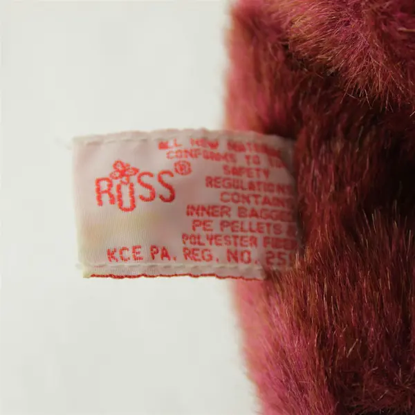 Russ Tinker Burgundy 6" Teddy Bear Plush Stuffed Animal