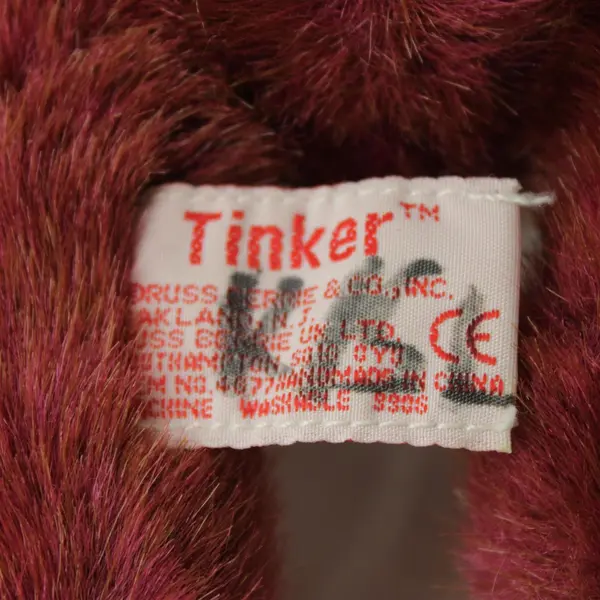 Russ Tinker Burgundy 6" Teddy Bear Plush Stuffed Animal