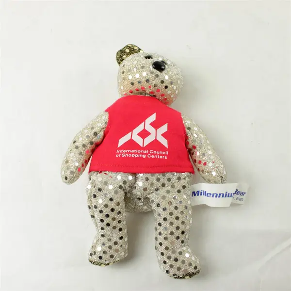 International Council of Shopping Centers Sparkle Millennium Bear Plush 8.5in