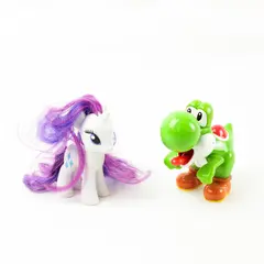 Lot of 2 My Little Pony & Yoshi Small Figurines
