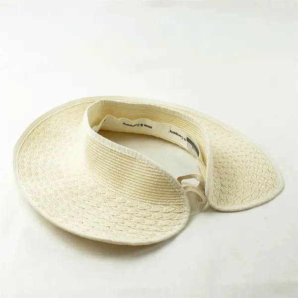 Nine & Company Women's Open-Top Sun Hat Cream Adjustable Tie