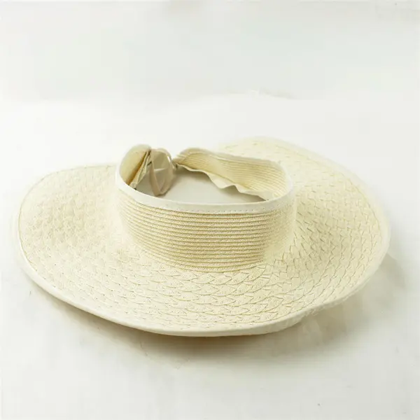 Nine & Company Women's Open-Top Sun Hat Cream Adjustable Tie