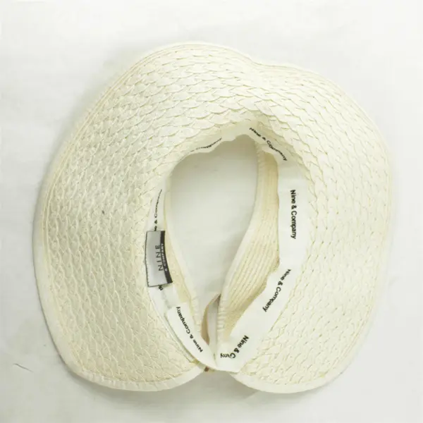 Nine & Company Women's Open-Top Sun Hat Cream Adjustable Tie