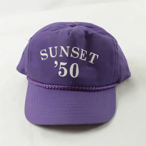 Sunset '50 Purple Adjustable Baseball Hat Men's