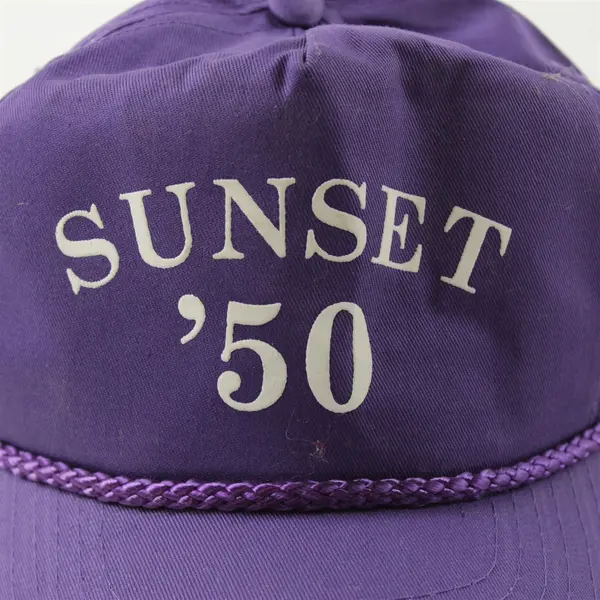 Sunset '50 Purple Adjustable Baseball Hat Men's