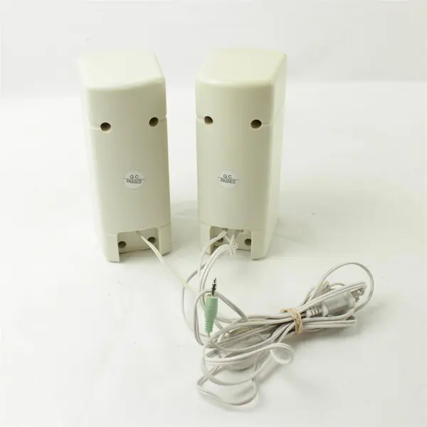 Hi-Fi Stereo Speaker System Compact Shelf Speakers Used As-Is