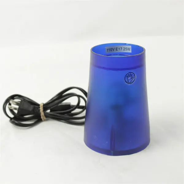 Cobalt Blue Wall Sconce Lighting Fixture -Light is at the Bottom