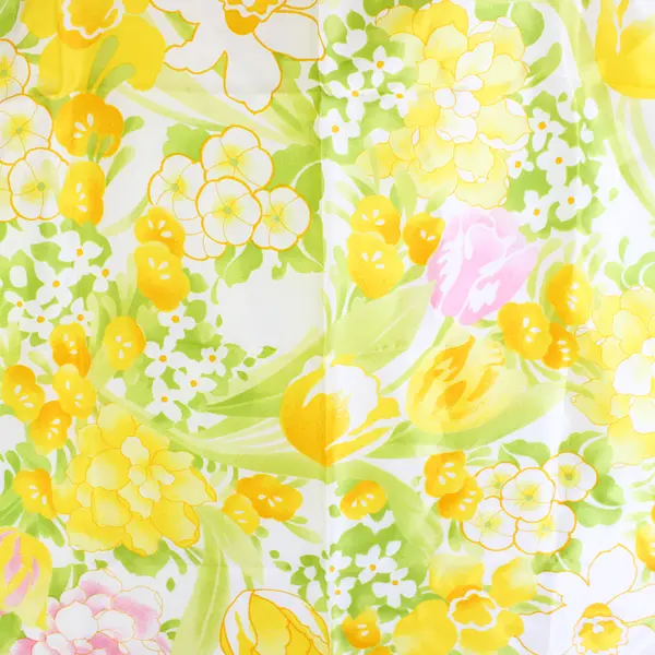 Vintage Avon SM Kent Spring Floral Print Square Scarf 27" x 27"