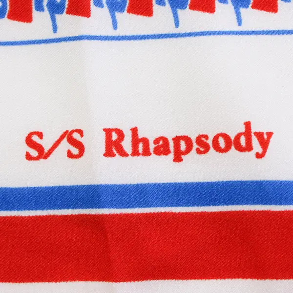 Vintage 1980s Paquet Cruise Line SS Rhapsody Square Scarf 26.5" x 26.5"