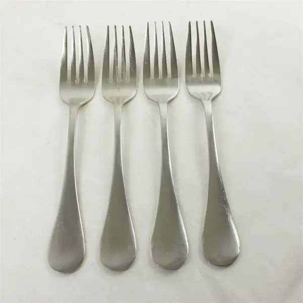 Set of 4 Cambridge Bailey Satin Stainless Salad Forks 