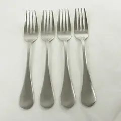 Set of 4 Cambridge Bailey Satin Stainless Salad Forks 