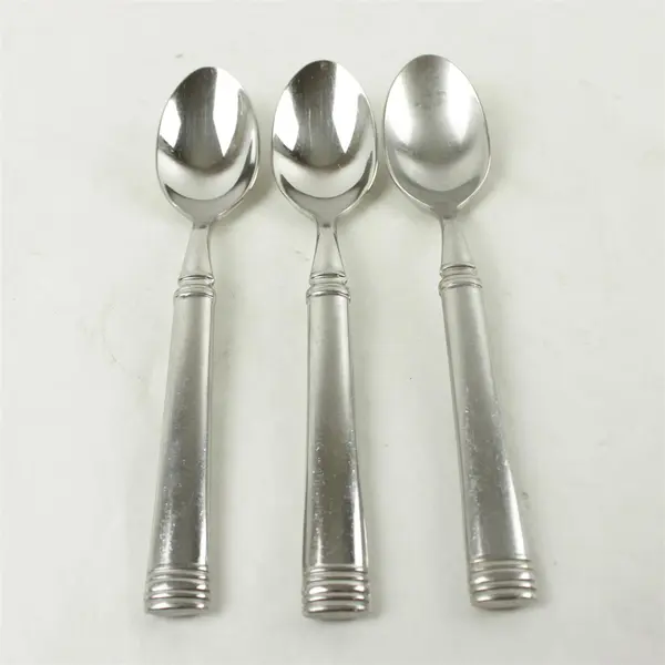 Set of 3 Cambridge Brooke Stainless Place/Oval Soup Spoons
