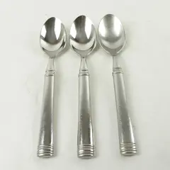 Set of 3 Cambridge Brooke Stainless Place/Oval Soup Spoons