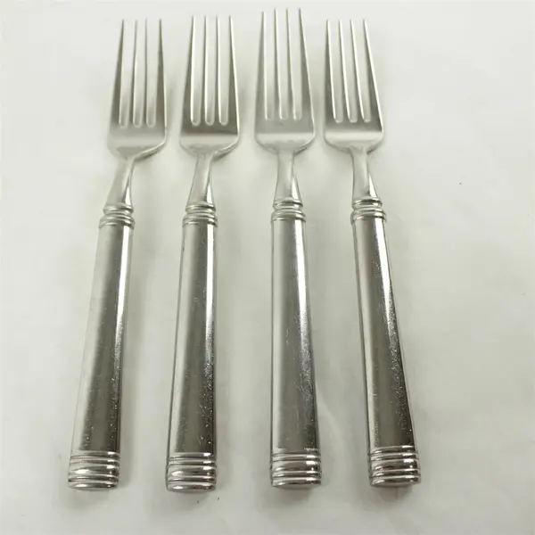 Set of 4 Cambridge Brooke Stainless Dinner Forks 8.5in Flatware