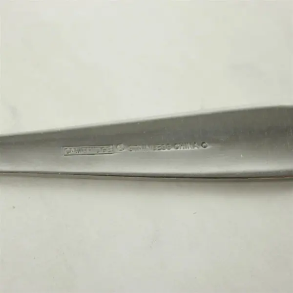 Set of 4 Cambridge Bedrock Sand Stainless Teaspoons - Used