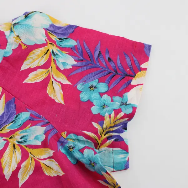 Hedy Lin Vibrant Multicolor Hibiscus Pattern Muumuu House Dress Women's 2XL