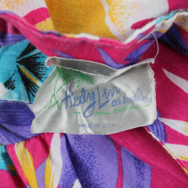 Hedy Lin Vibrant Multicolor Hibiscus Pattern Muumuu House Dress Women's 2XL