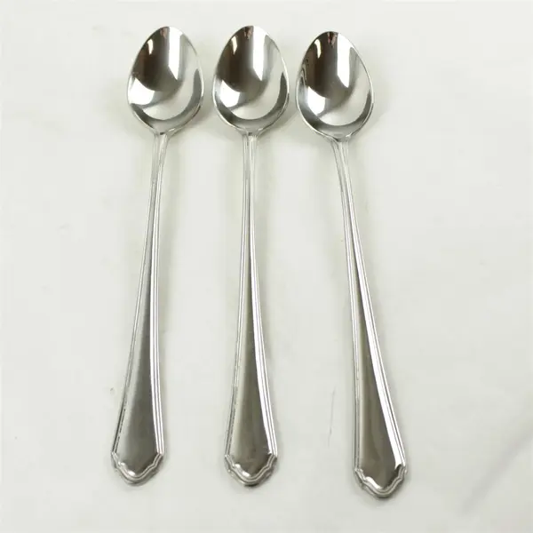 Set of 3 Reed & Barton Canter Place Stainless Iced Tea Spoons 