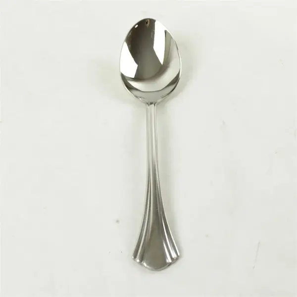 Set of 5 Reed & Barton Covington Stainless Oval Soup Spoons 7in