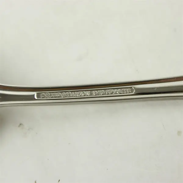 Set of 5 Reed & Barton Covington Stainless Oval Soup Spoons 7in