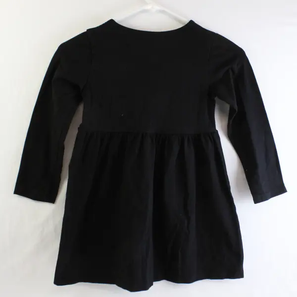 Unique Baby Santa Claus Applique Black Dress Girls' Size 8Y