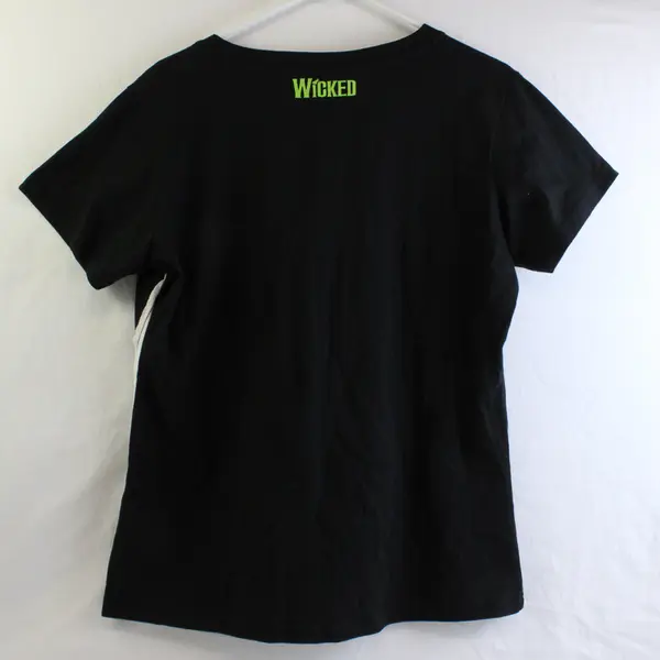Araca Wicked Musical Official T-Shirt Black V-Neck Women's Size Large