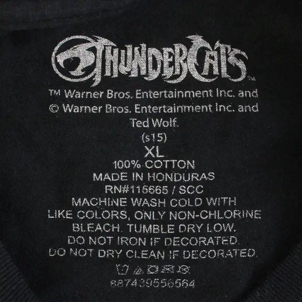 Bioworld ThunderCats Black Graphic Cotton T-Shirt Men's XL
