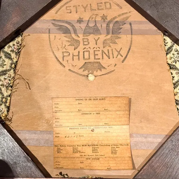 Vintage by Phoenix Carved Fruit Duncan Phyfe Chair - Local Pickup Only