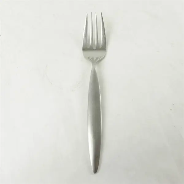 Lot of 2 Reed & Barton Cafe Matte Stainless Tablespoon Pierced & Salad Fork