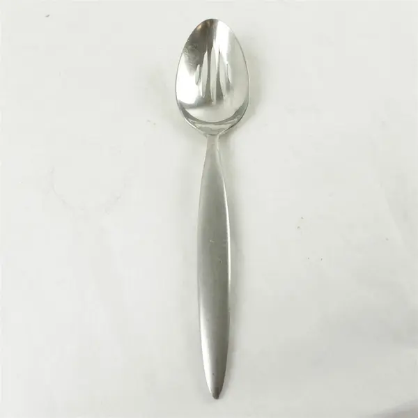 Lot of 2 Reed & Barton Cafe Matte Stainless Tablespoon Pierced & Salad Fork