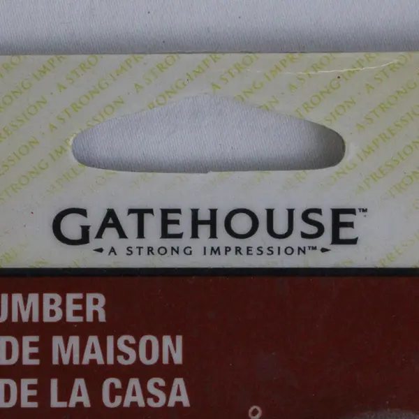 Lot of 2 Gatehouse House Number Numeral 1 Solid Zinc Black Italic 178308 5 In