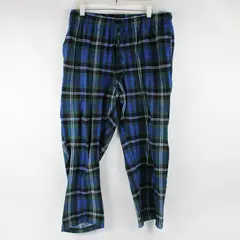 Nautica Sleepwear Blue and Green Plaid Pajama Pants Women's Large