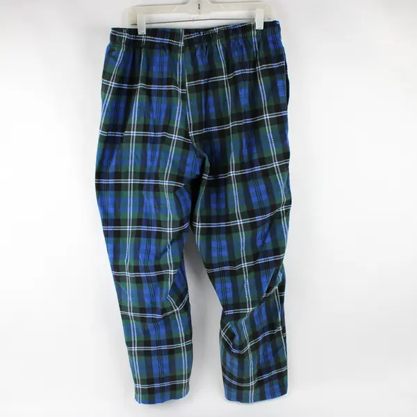 Nautica Sleepwear Blue and Green Plaid Pajama Pants Women's Large