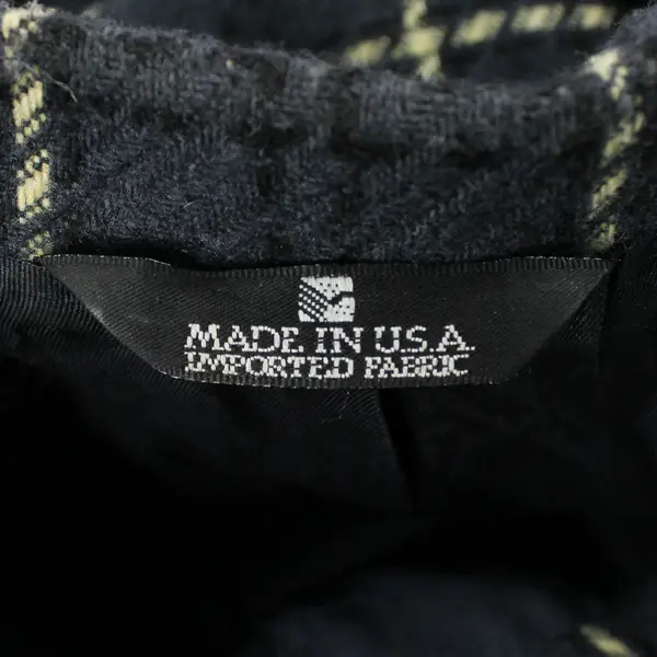 VTG Perry Ellis America Gray & Yellow Windowpane Pattern Sport Coat Men's Sz 48