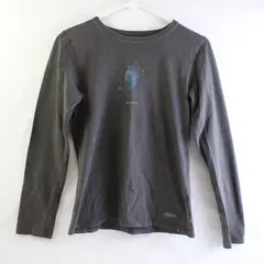 Life Is Good Crusher Tee Long-Sleeved Taupe Shine On Women's XS FLAWED