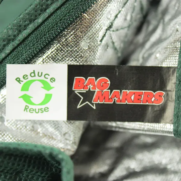 Bag Makers Keystone Resort Green Insulated Lunch Bag Tote 11x8